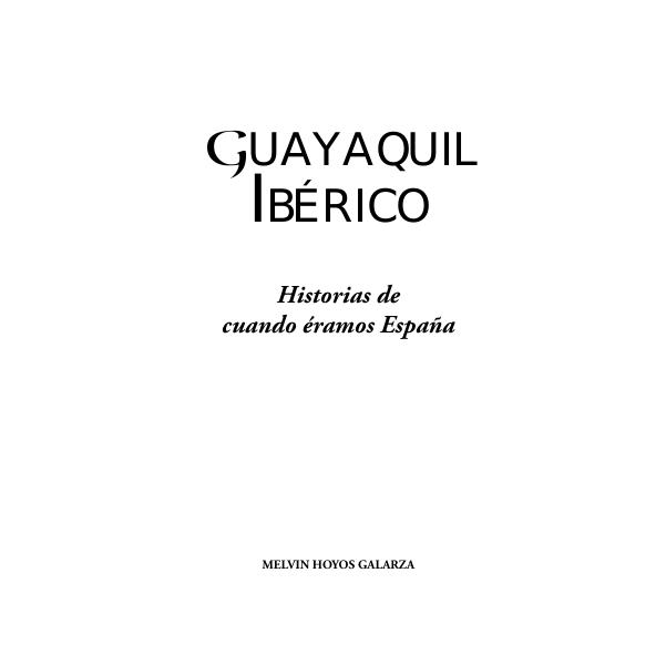 Portada de 6. GUAYAQUIL IBERICO