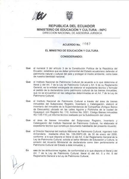 Portada de 8 ACUERDO 0087 Bco De DESCUENTO 17 II 2009
