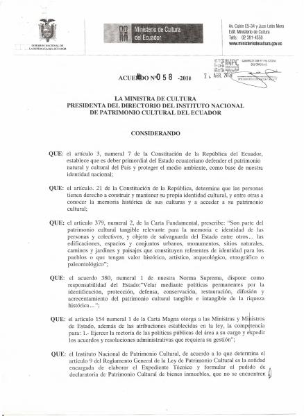 Portada de 9 ACUERDO 058 AMPLIACION BIENES CEMENTERIO
