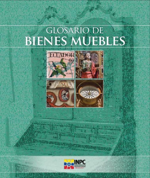 Portada de GLOSARIO DE BIENES MUEBLES